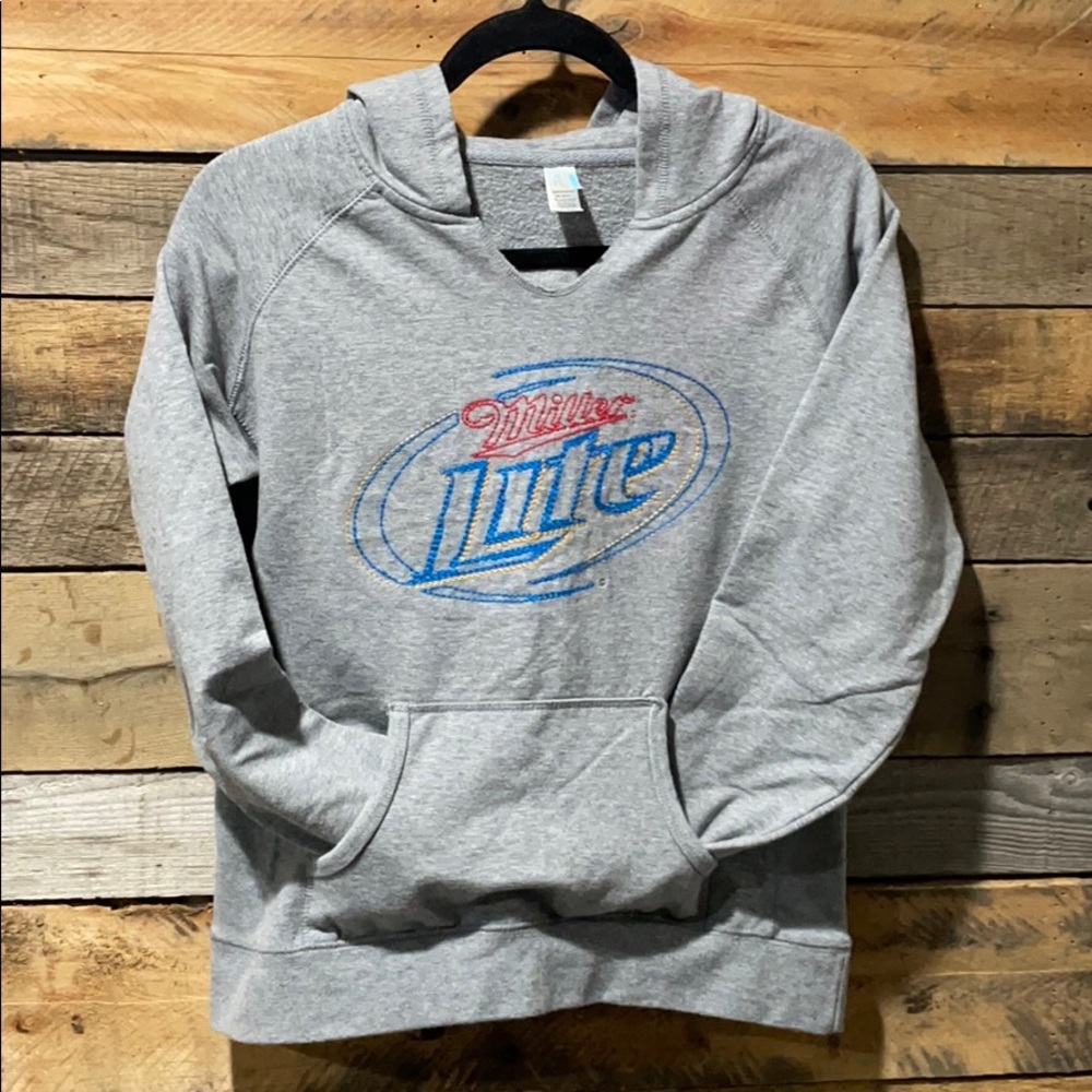Miller Light embroidered hoodie (M)